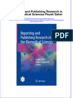 Textbook Reporting and Publishing Research in The Biomedical Sciences Peush Sahni Ebook All Chapter PDF