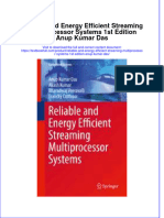 Textbook Reliable and Energy Efficient Streaming Multiprocessor Systems 1St Edition Anup Kumar Das Ebook All Chapter PDF
