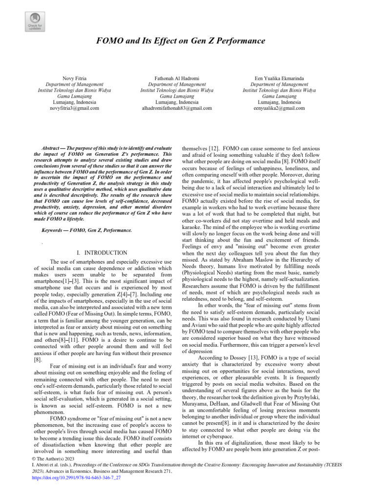 FOMO & the Influence on Consumer Behaviour on Paid Media - Fomo And Its Impact On Business