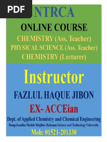 NTRCA Chemistry+Physics Syllabus