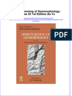 PDF Remote Sensing of Geomorphology Volume 23 1St Edition Aa VV Ebook Full Chapter