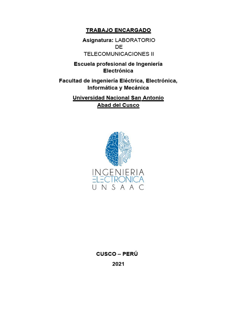 Informe sobre Modulación PSK en Telecomunicaciones | PDF | Modulación ...