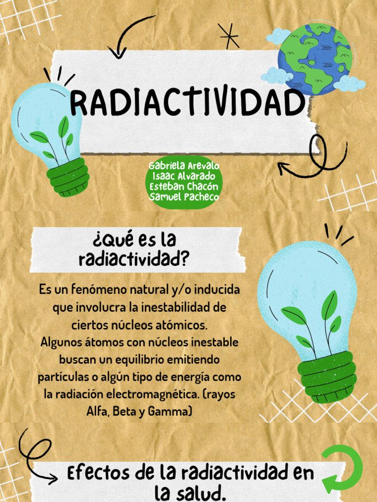 Radiactividad | PDF | Desintegración radioactiva | Rayo gamma
