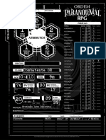 Build Esgrimista - Ordem Paranormal RPG