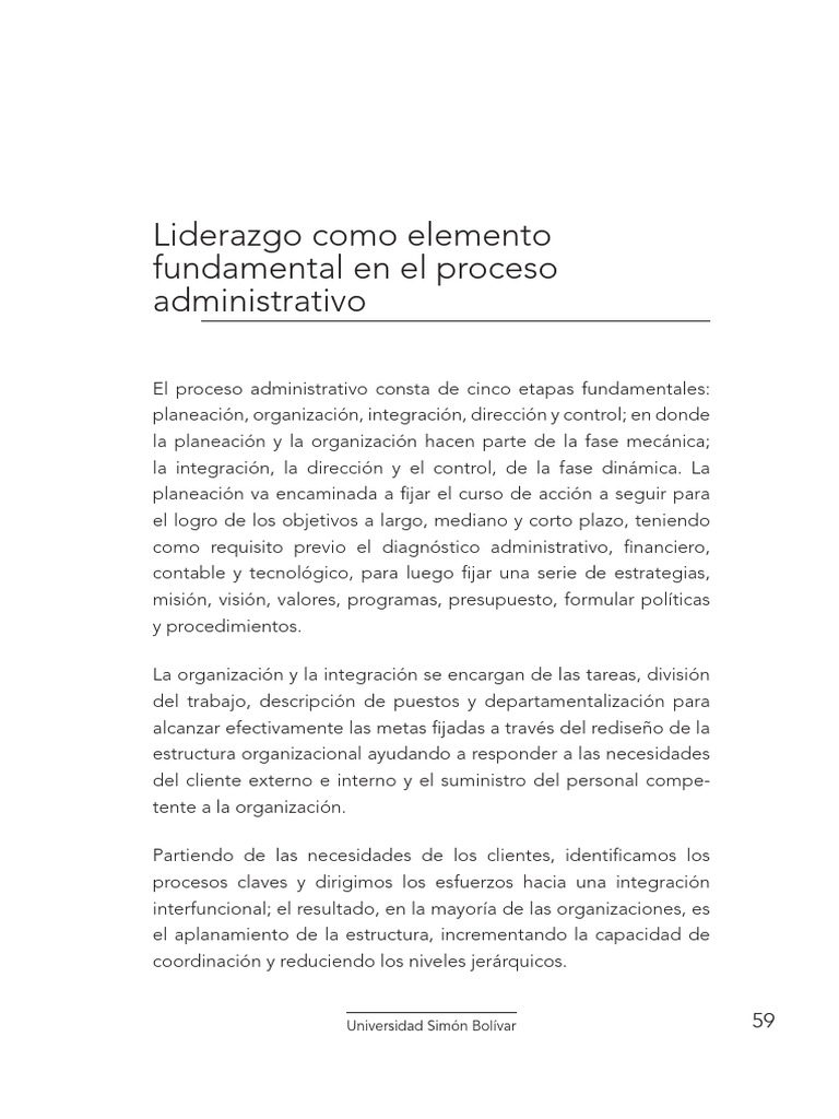 Cap 3 Liderazgo ElementoFundamental | PDF | Gobernancia | Liderazgo