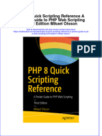 Full Chapter PHP 8 Quick Scripting Reference A Pocket Guide To PHP Web Scripting Third Edition Mikael Olsson PDF