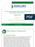 The Delicate Supply Balance and Growing The Delicate Supply Balance and Growing Demand For Rare Earths