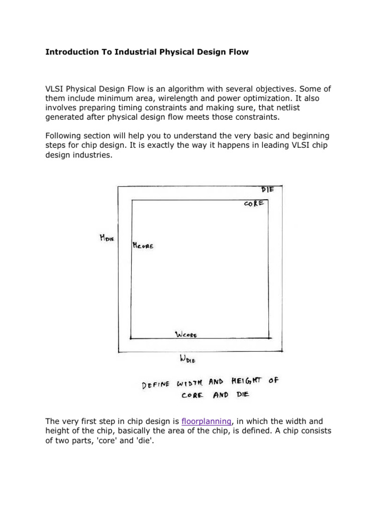 Introduction To Industrial Physical Design Flow PDF Free | PDF ...
