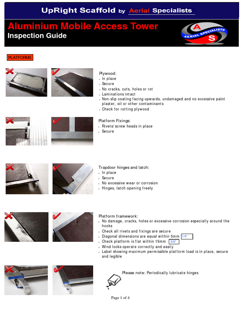 AS Pre Use InspectionGuide | PDF | Mechanical Engineering