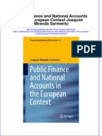 PDF Public Finance and National Accounts in The European Context Joaquim Miranda Sarmento Ebook Full Chapter