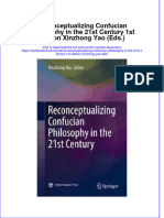 Download textbook Reconceptualizing Confucian Philosophy In The 21St Century 1St Edition Xinzhong Yao Eds ebook all chapter pdf 