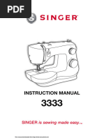 Manual Singer 3333