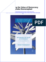 Textbook Rethinking The Value of Democracy Renske Doorenspleet Ebook All Chapter PDF