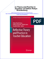 Download textbook Reflective Theory And Practice In Teacher Education 1St Edition Robyn Brandenburg ebook all chapter pdf 