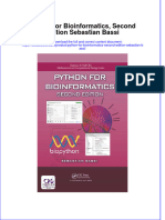 PDF Python For Bioinformatics Second Edition Sebastian Bassi Ebook Full Chapter