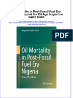 Download full chapter Oil Mortality In Post Fossil Fuel Era Nigeria Beyond The Oil Age Augustine Sadiq Okoh pdf docx