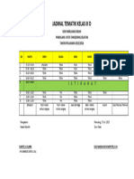 Jadwal Kelas 3D