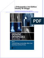 Download full chapter Operative Orthopaedics 2Nd Edition Timothy Wr Briggs pdf docx