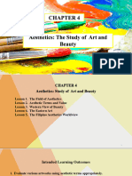 CHAPTER 4 (Aesthetics - Study of Art and Beauty)