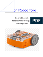 Avik Bhowmik - Yr 7 Design & Production Folio - Edison Robot