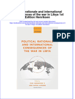 Download textbook Political Rationale And International Consequences Of The War In Libya 1St Edition Henriksen ebook all chapter pdf 