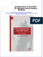 Full Chapter Overcoming Polarization in The Public Square Civic Dialogue Lauren Swayne Barthold PDF