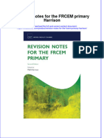Textbook Revision Notes For The Frcem Primary Harrison Ebook All Chapter PDF