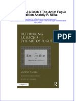 Textbook Rethinking J S Bach S The Art of Fugue 1St Edition Anatoly P Milka Ebook All Chapter PDF