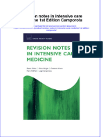 Textbook Revision Notes in Intensive Care Medicine 1St Edition Camporota Ebook All Chapter PDF