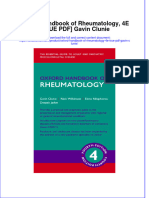 Download full chapter Oxford Handbook Of Rheumatology 4E True Gavin Clunie pdf docx