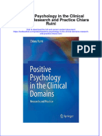 Download textbook Positive Psychology In The Clinical Domains Research And Practice Chiara Ruini ebook all chapter pdf 