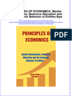 Full Chapter Principles of Economics Market Mechanisms Resource Allocation and The Economic Behavior of Entities Ikpe PDF