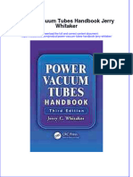 Textbook Power Vacuum Tubes Handbook Jerry Whitaker Ebook All Chapter PDF