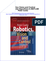Download textbook Robotics Vision And Control Fundamental Algorithms In Matlab Peter Corke ebook all chapter pdf 