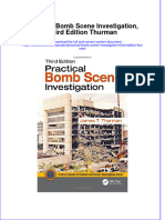 Textbook Practical Bomb Scene Investigation Third Edition Thurman Ebook All Chapter PDF