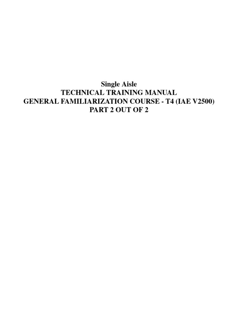 IAE V2500 Single Aisle Door Manual | PDF | Aviation | Aircraft