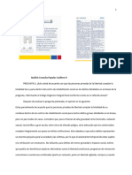 Analizar La Opinión Pública, Previo Al Proceso de La Consulta Popular.