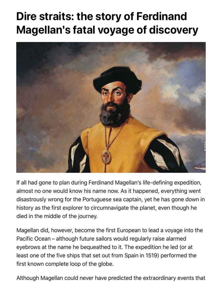 The Secret Backers Behind Ferdinand Magellan's History-Making Voyage