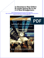 PDF Sabbath As Resistance New Edition With Study Guide Saying No To The Culture of Now Brueggemann Ebook Full Chapter