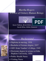 Science of Unitary Human Beings: Martha Rogers