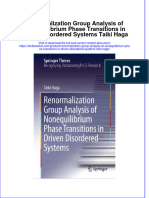 PDF Renormalization Group Analysis of Nonequilibrium Phase Transitions in Driven Disordered Systems Taiki Haga Ebook Full Chapter