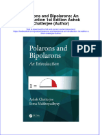 PDF Polarons and Bipolarons An Introduction 1St Edition Ashok Chatterjee Author Ebook Full Chapter