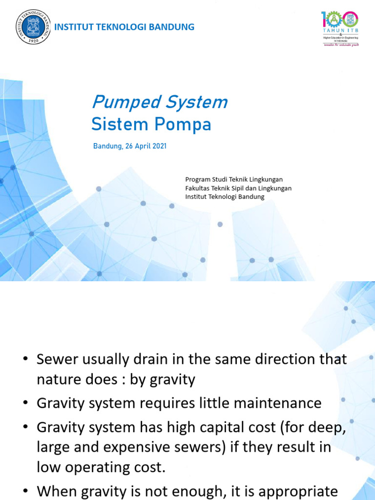 Pumped Sewer System Design Guide | PDF | Pump | Fluid Mechanics