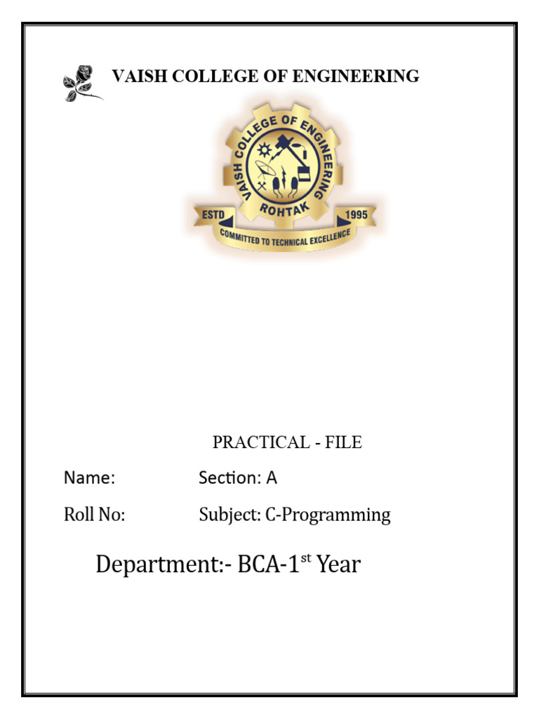 Vaish College of Engineering | PDF | Pointer (Computer Programming ...