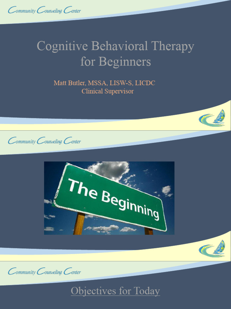 Cognitive Behavioral Therapy For Beginners Final Without Notes | PDF ...