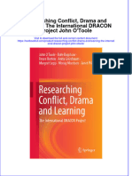 PDF Researching Conflict Drama and Learning The International Dracon Project John Otoole Ebook Full Chapter