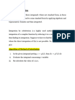 2. Integral Calculus: Method of Substitution