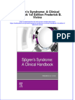 Download pdf Sjogrens Syndrome A Clinical Handbook 1St Edition Frederick B Vivino ebook full chapter 