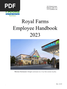 Royal Farms Employee Handbook 2023