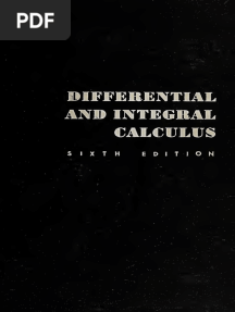 Differential and Integral Calculus: Sixth Edition